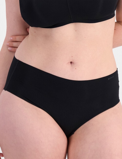 Berlei Second Skin Micro Hi Cut Brief, Black product photo