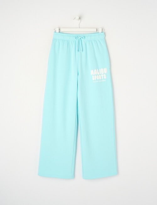 Switch Malibu Wide Leg Trackpant, Aqua product photo