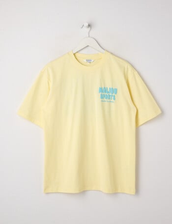 Switch Malibu Sports Short Sleeve Oversized Tee, Lemon product photo