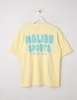 Switch Malibu Sports Short Sleeve Oversized Tee, Lemon product photo View 02 S