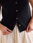 Mineral Theo Sleeveless Cardigan, Black product photo View 05 S