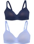 Berlei Barely There Wirefree Bra, 2-Pack, Fresh & Sapphire, A-E product photo