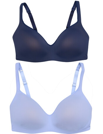 Berlei Barely There Wirefree Bra, 2-Pack, Fresh & Sapphire, A-E product photo