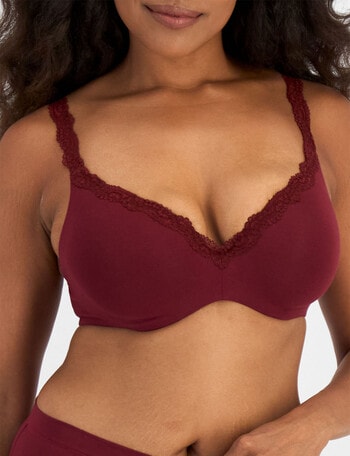 Berlei Barely There Breathe T-Shirt Bra Lux, Crimson Fire, B-E product photo