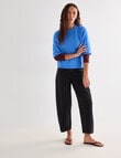 Mineral Beatrix Alpaca Blend Knitwear Tee, Tranquil Blue product photo View 03 S