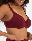Berlei Barely There Breathe T-Shirt Bra Lux, Crimson Fire, B-E product photo View 02 S