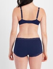 Berlei Marais Cotton Full Brief, Dark Sapphire product photo View 03 S