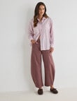 Zest Voile Shirt, Pink Stripe product photo View 03 S