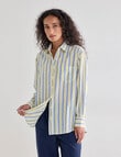 Zest Voile Shirt, Yellow Stripe product photo View 04 S