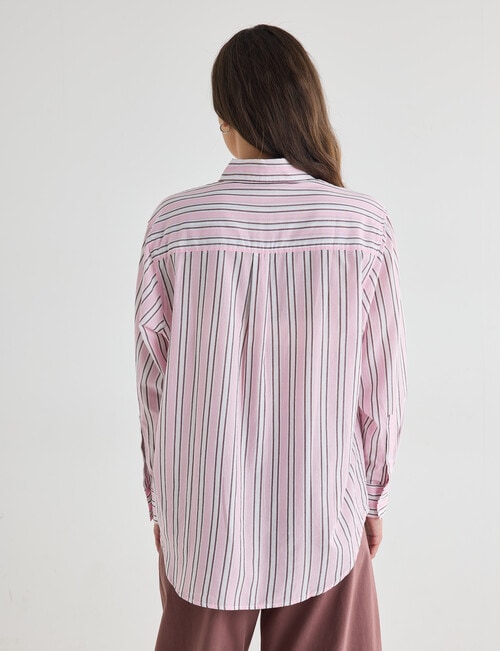 Zest Voile Shirt, Pink Stripe product photo View 02 L