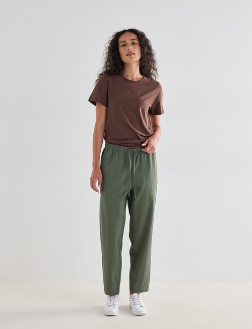 Zest Twist Seam Jogger Pants, Khaki product photo View 03 L