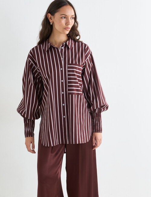 Mineral Melt Shirt, Pomegranate product photo View 05 L