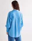 Mineral Melt Shirt, Blue Multi Stripe product photo View 02 S