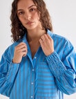 Mineral Melt Shirt, Blue Multi Stripe product photo View 04 S
