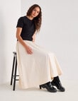 Mineral Felix Poplin Skirt, Chalk product photo View 03 S