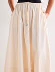 Mineral Felix Poplin Skirt, Chalk product photo View 05 S
