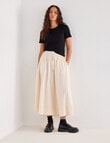 Mineral Felix Poplin Skirt, Chalk product photo