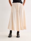 Mineral Felix Poplin Skirt, Chalk product photo View 04 S