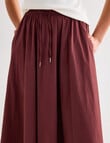 Mineral Felix Poplin Skirt, Pomegranate product photo View 04 S