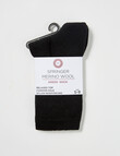 DS Socks Springer Health Merino Crew Socks, Black product photo View 02 S