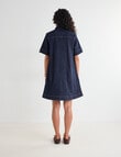 Denim Republic Denim A Line Dress, Indigo product photo View 02 S