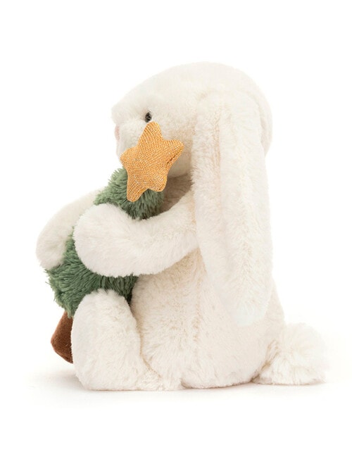Jellycat Bashful Bunny with Christmas Tree product photo View 02 L