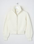 Switch Zip Through Jumper, Vanilla product photo
