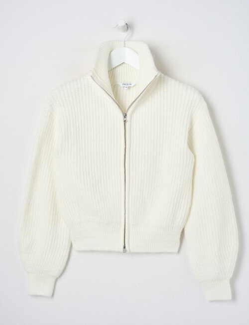 Switch Zip Through Jumper, Vanilla product photo