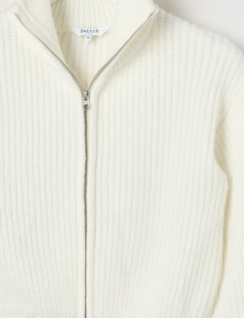 Switch Zip Through Jumper, Vanilla product photo View 02 L