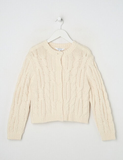 Switch Cable Cardigan, Cream product photo