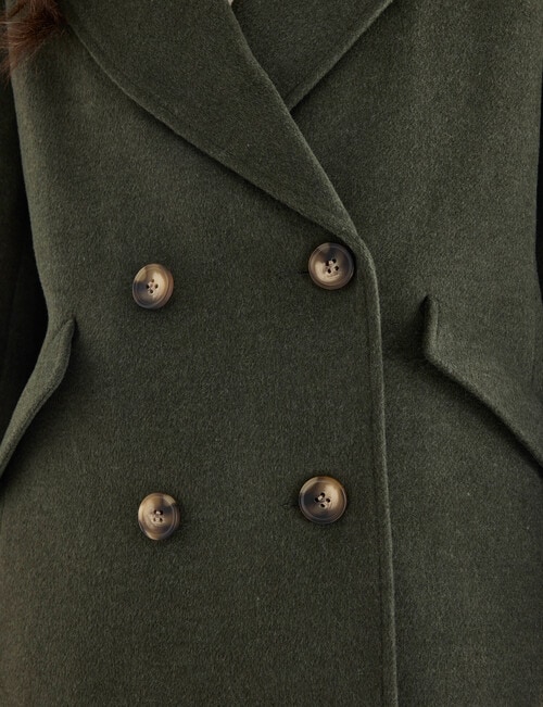 Whistle Pea Coat, Olive product photo View 05 L