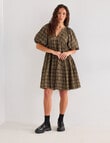 Mineral Niamh Dress, Winter Moss & Black Check product photo View 03 S