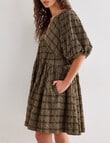 Mineral Niamh Dress, Winter Moss & Black Check product photo View 04 S