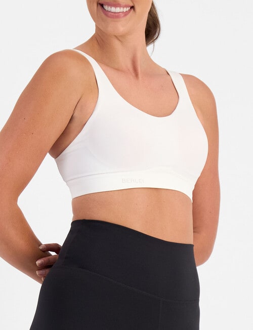 Berlei Smooth Power Wirefree Bra, White, B-F product photo View 02 L