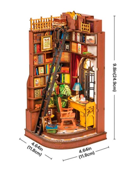 DIY Kits Rolife Book Nook Silent Corner Study, TGE02 product photo View 03 L