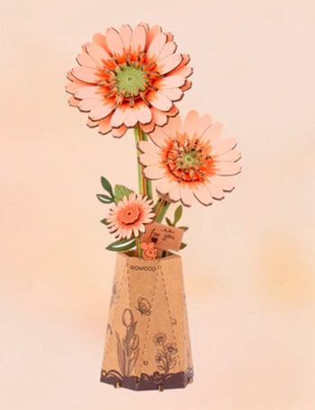 DIY Kits Rowood Bloom Craft Light Orange Gerbera, TW111 product photo
