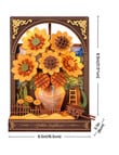 DIY Kits Rowood Wood Bloom Craft Golden Sunflower, TH002 product photo View 03 S