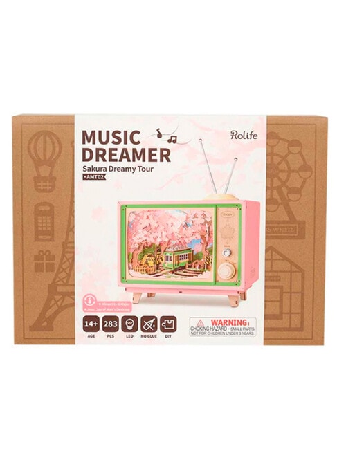 DIY Kits Rolife Music Box Sakura Dreamy Tour, AMT02 product photo View 04 L