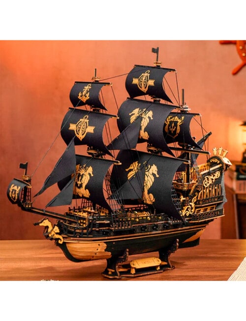 DIY Kits ROKR Scale Ship The Seahorse Barque, MCB02 product photo View 05 L