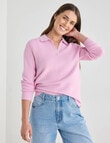 Zest Ribbed Collared Sweater, Orchid product photo