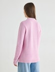 Zest Ribbed Collared Sweater, Orchid product photo View 02 S