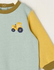 Teeny Weeny Play Time Fleece Sweatshirt, Contrast Sleeve product photo View 03 S