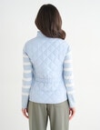 Ella J Puffer Vest, Pale Blue product photo View 02 S