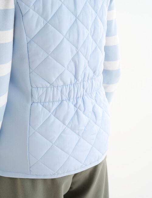 Ella J Puffer Vest, Pale Blue product photo View 07 L