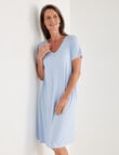 Ruby & Bloom V-Neck Nightie, Pale Blue product photo