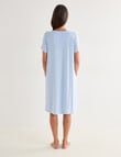 Ruby & Bloom V-Neck Nightie, Pale Blue product photo View 02 S