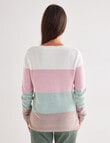Ella J Cotton Jumper, Pastel Stripe product photo View 02 S