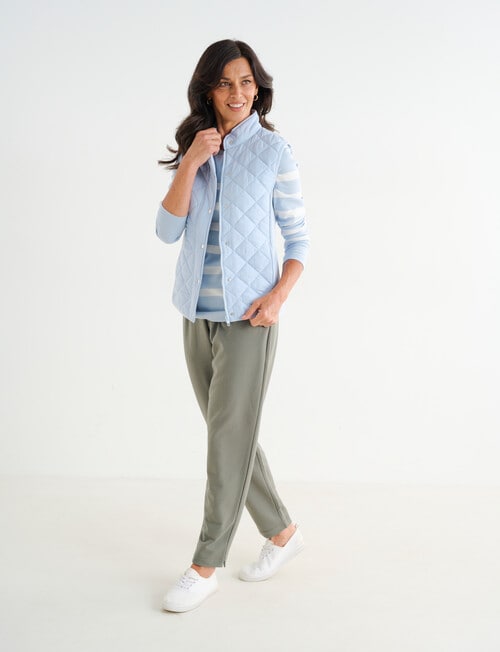 Ella J Puffer Vest, Pale Blue product photo View 03 L