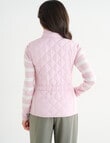 Ella J Puffer Vest, Pale Pink product photo View 02 S