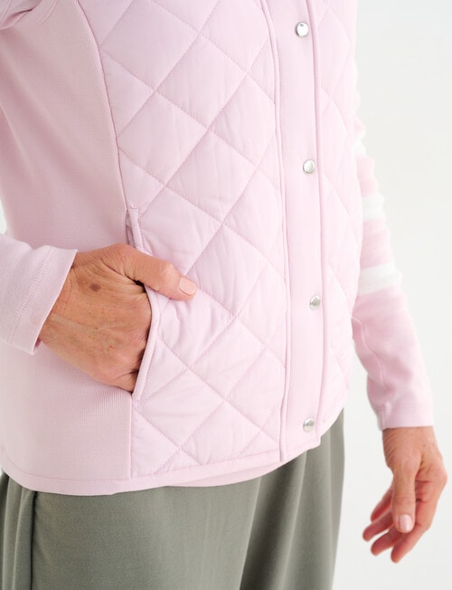 Ella J Puffer Vest, Pale Pink product photo View 05 L